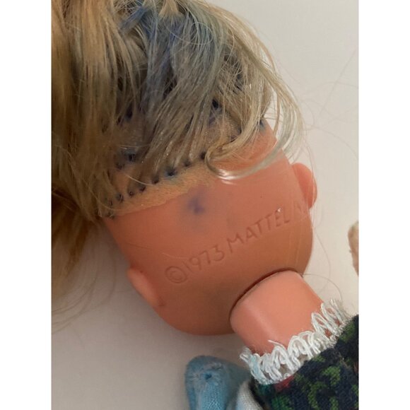 Mattel SUNSHINE FAMILY 1973  MOM DAD Dolls Green Floral Dress Red Top ~9.Vintage - Picture 11 of 16